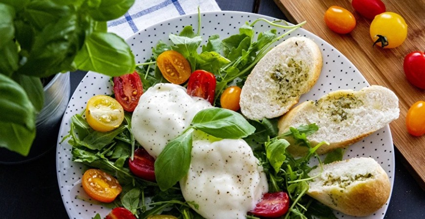 Hjemmelaget burrata ost